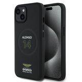 Aston Martin iPhone 15 Alonso 14 PU Deri MagSafe Uyumlu Orijinal Lisanslı Kılıf