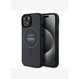 Aston Martin iPhone 15 Renkli Halkalı Karbon Fiber Tasarımlı MagSafe Uyumlu Orijinal Lisanslı Kılıf