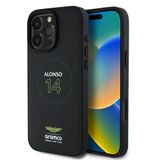 Aston Martin iPhone 16 Pro Alonso 14 PU Deri MagSafe Uyumlu Orijinal Lisanslı Kılıf
