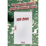 ASTOR AMBALAJ 12X25 100Ad Kurabiye Şeker Parti Baby Shower Doğum Hediyelik Kendind Yapışkanlı Jelatin Bantlı Poşet