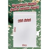 ASTOR AMBALAJ 15X35 100Ad Kurabiye Şeker Parti Baby Shower Doğum Hediyelik Kendind Yapışkanlı Jelatin Bantlı Poşet