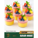 Astor Ambalaj Ezupack Yuvarlak Mika Kase Plastik Şeffaf Kapaksız Sunum Kabı 200 cc 10 Adet Tatlı Meze Salata İçin