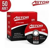Astor Metal Kesici Taş 115X1x22.2 Mm İnox Kesmetaşı - 50 Adet