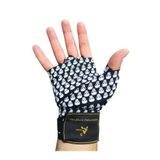 A³Store Boks Bandajı, El sargısı, Bilek ve El Koruyucusu, Elastik Bandaj, Küçük Kurukafa Siyah 3,5 metre