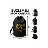 A³Store Giftoom Ipli Spor Çanta Büzgülü Sporcu Antrenman Çantası Siyah