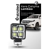 ASTRA LED 144W 12-24 Volt Kare Spot Far Oto Çalışma Lambası ATV Kamyon Tır Traktör Offroad