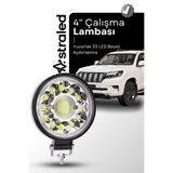 ASTRA LED 33LED 12-24 Volt Yuvarlak Spot Far Oto Çalışma Lambası ATV Kamyon Tır Traktör Offroad