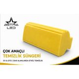 ASTRA LED Çok Amaçlı Temizlik Süngeri, Leke Tutmaz, 2 Adet, Oto Bakım, Jaluzi, Klima Menfezi, Süpürgelik ve Dar Alan Temizleme için