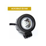 ASTRA LED Su Geçirmez Motosiklet Sis Farı Beyaz Güçlü LED Far Odaklamalı Yuvarlak LED (1 Adet)