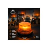 ASTRA LED Traktör İş Makinesi Forklift Dönerli Tepe Lambası 12 - 24 V Büyük Boy 2 Modlu