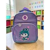Astral Kids Ortopedik Anaokulu ve Kreş Çantası - Sevimli Hayvan Figürlü Çocuk Sırt Çantası - Lila