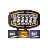 Astraled 10'' Beyaz Turuncu Led Spot Projektör + Drl Tır Kamyon Off Road 12-24Volt 1 Adet