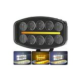 Astraled 10'' Beyaz Turuncu Led Spot Projektör + Drl Tır Kamyon Off Road 12-24Volt Çalışma Lambası