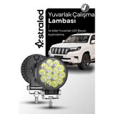 Astraled 72W 12-24 Volt Yuvarlak Spot Far Oto Çalışma Lambası Atv Kamyon Tır Traktör Offroad