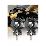Astraled Baykuş Led Sis Farı Çakarlı 4 Fonksiyon Çift Renk Sarı-Beyaz Moto-Offroad-Suv-İş Makinesi 2 Adet