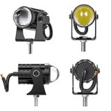 Astraled Beyaz / Sarı Renkli Universal Motosiklet Sis Farı Mini Spot Lens Led Far Uyumlu 1 Adet