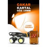 Astraled Kumandalı Modlu Turuncu Ayna Altı Kartal Göz 2'Li Led - Atv Motosiklet Minibüs