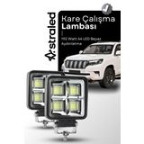 ASTRALED Off Road Geniş Açı 4 Inç 64 Led Iş Makinesi Kamyon Traktör Projektör Çalışma Sis Lambası 2 Adet
