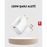 Astraltech 120W Usb-C Şarj Adaptörü Süper Hızlı Şarj Güç Kaynağı Seti - Belirtilmemiş - Ahşap - Beyaz