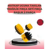 Astraltech 3 Parça Matkap Ucu Temizlik Fırçası Dayanıklı Naylon Kıllı