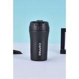 Astraltech 304 Çelik Siyah 400 ml Kahve El Termos Mug CIN853SY