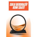 ASTRALTECH 3D LED Işıklı Kum Saati Gece Lambası Hareketli Sulu Kum Saati Orta Boy