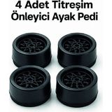 Astraltech 4'lü Set Çamaşır Makinesi Titreşim Önleyici Ped - 000-Siyah - Belirtilmemiş