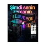 Astraltech 60 Cm Led Matrix Panel 16X96 Piksel Bluetooth Kontrollü Rgb Kayan Yazı Ekranı Vitrin
