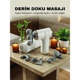 Astraltech 8 Başlıklı Şarjlı Masaj Tabancası 6 Kademeli Hız Ayarlı Derin Doku Kas Masaj Alet - Çok Renkli
