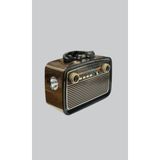 Astraltech Ahşap Dokulu Bluetooth Müzik Kutusu – Vintage LED Tasarımıyla Modern Ses Deneyimi - Renkli