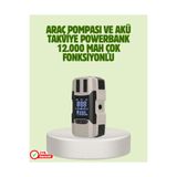 Astraltech Araç Akü Takviye Cihazı ve Lastik Şişirme Pompası 12.000 Mah