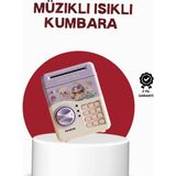 ASTRALTECH ATM Tasarımlı Şifreli Işıklı Çocuk Kumbarası Mor