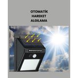 Astraltech Bahçe ve Dış Mekanlar Için Güneş Enerjili 20 LED Hareket Sensörlü Lamba Yeni Nesil - Çok Renkli