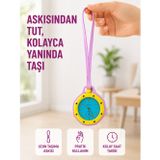 Astraltech Çanta ve Pantolon İçin Askılı Charm Saat Kemer Aksesuarı Pembe