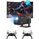 Astraltech Çift Kollu Game Box Projeksiyon Cihazı Kumandalı Tv Dahili Hoparlör