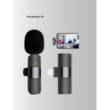 Astraltech Çift Mikrofonlu Kablosuz Kayıt Seti iPhone Uyumlu Mini Mikrofon - Belirtilmemiş - 000-Siyah