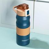 Astraltech Cooker 1393-2 Paslanmaz Çelik Sızdırmaz Çift Katmanlı Yalıtımlı Çay Kahve Termosu Lacivert 350 ml