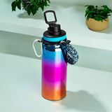Astraltech Cooker 1395-2 Paslanmaz Çelik Sızdırmaz Çift Katmanlı Taşıma Askılı Çay Kahve Termosu Mavi 700 ml