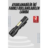 ASTRALTECH EL Feneri Uzun Menzilli Usb Şarj Edilebilir Kamp Lambası