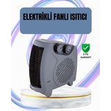 Astraltech Elektrikli Fanlı Oda Isıtıcısı Termostat Kontrollü Plastik İç Mekan Kullanımı