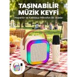 Astraltech Kablosuz Karaoke Mikrofon Hoparlör Seti Güçlü Ses Çıkışı Yeni Nesil - Çok Renkli