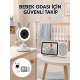 Astraltech Karşılıklı Sesli Bebek Kamerası 4x Zoom Sıcaklık Sensörlü Yeni Nesil