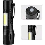Astraltech LED Lamba El Feneri Küçük Taşınabilir USB Şarjlı Acil Durum Lambası - Siyah