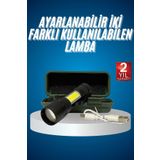 ASTRALTECH Led Lamba El Feneri Küçük Taşınabilir USB Şarjlı Acil Durum Lambası