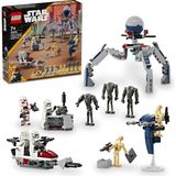 Astraltech LEGO Star Wars Klon Trooper ve Savaş Droidi Savaş Paketi Seti 75372 – 7 Yaş ve Üzeri Kız ve Erkek Ç