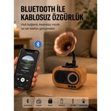 Astraltech Mini Nostaljik Bluetooth Hoparlör Fm Radyo 8 Saat Batarya Yeni Nesil - Çok Renkli