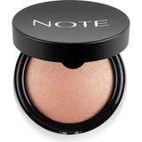 Astraltech Note Cosmetics Baked Powder 02 Honey Warm Işıltılı Bitişli Highlighter Toz Yüz Pudrası