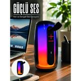 Astraltech Rgb Işıklı Bluetooth Hoparlör Güçlü Ses Type-C Şarjlı Taşınabilir Kablosuz Spe - Çok Renkli