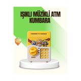ASTRALTECH Sarı Elektronik Şifreli ATM Görünümlü Çocuk Kumbarası