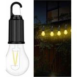 Astraltech Şarjlı Dekoratif Kamp Lambası Askılı Ampul LED Işık Type-C Girişli - Siyah